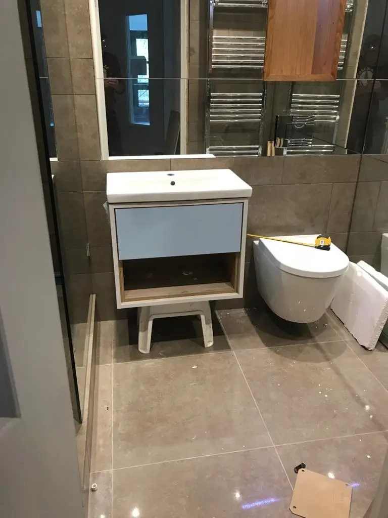 Bathroom-Design-and-Fitting-Greenwich-Blackheath-bespoke-sink-cabenet Greenwich