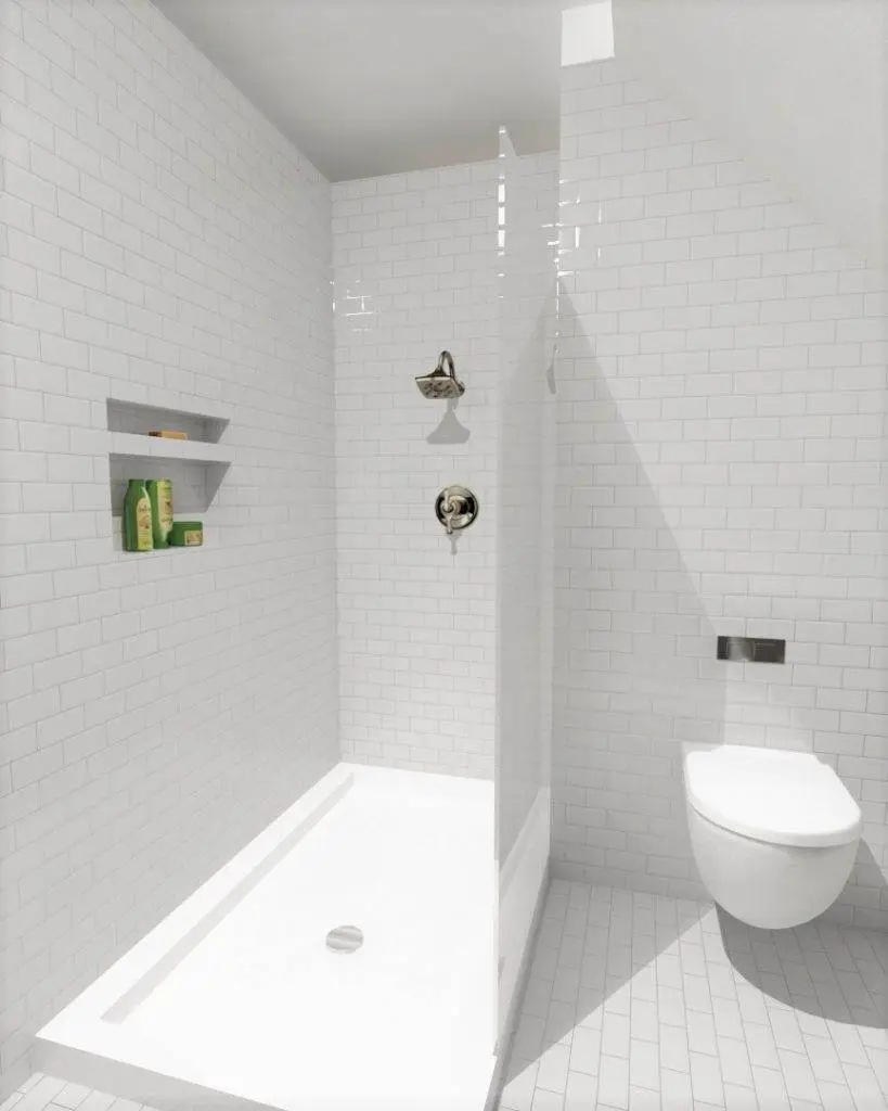 3D Loft Bathroom Design Greenwich
