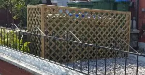 Trellis to hide 3 bins